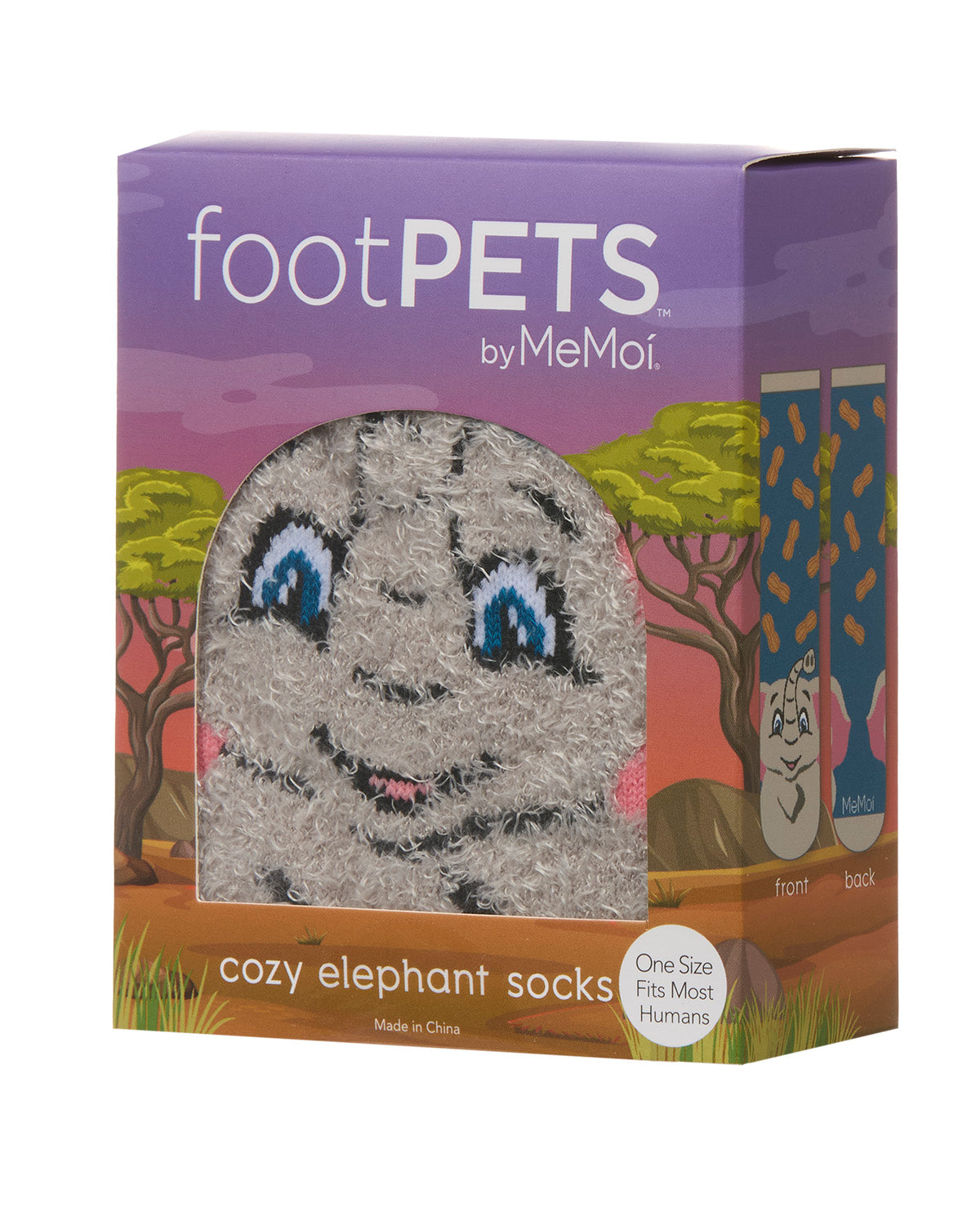 Women's Foot Pet Elephant Crew Socks : Color: Blue