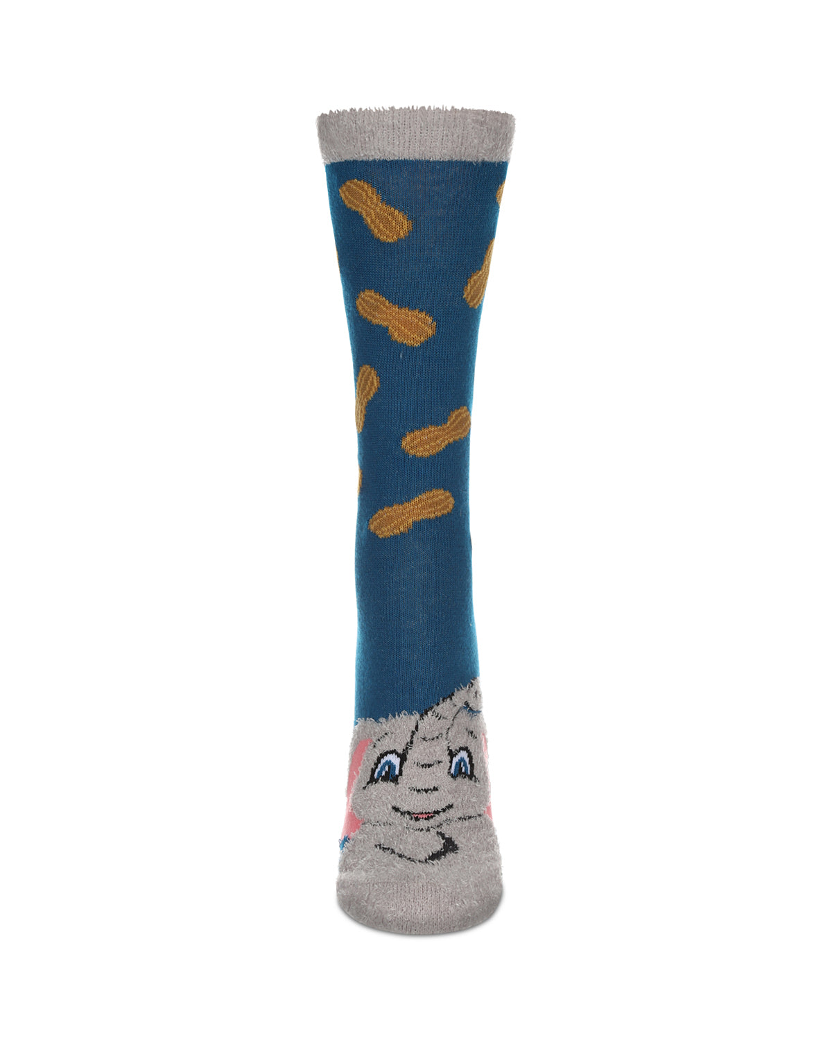 Women's Foot Pet Elephant Crew Socks : Color: Blue
