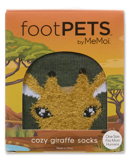 Women's Foot Pet Giraffe Crew Socks : Color: Rosin Heather