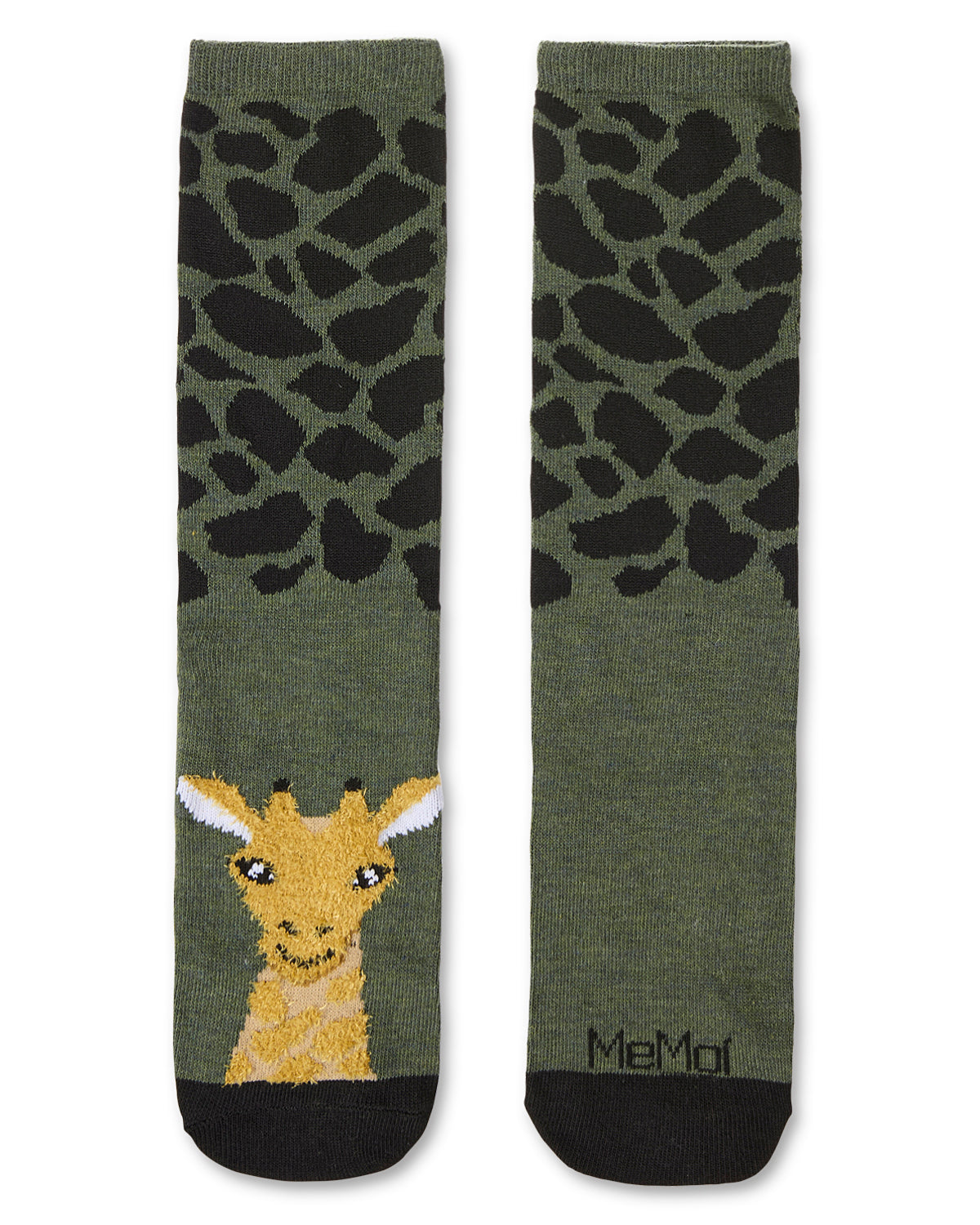 Women's Foot Pet Giraffe Crew Socks : Color: Rosin Heather