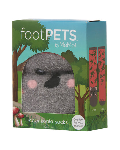 Women's Foot Pet Koala Crew Socks : Color: Coral