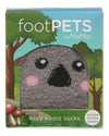 Women's Foot Pet Koala Crew Socks : Color: Coral