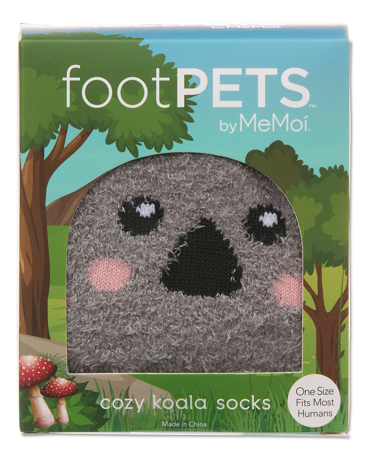Women's Foot Pet Koala Crew Socks : Color: Coral