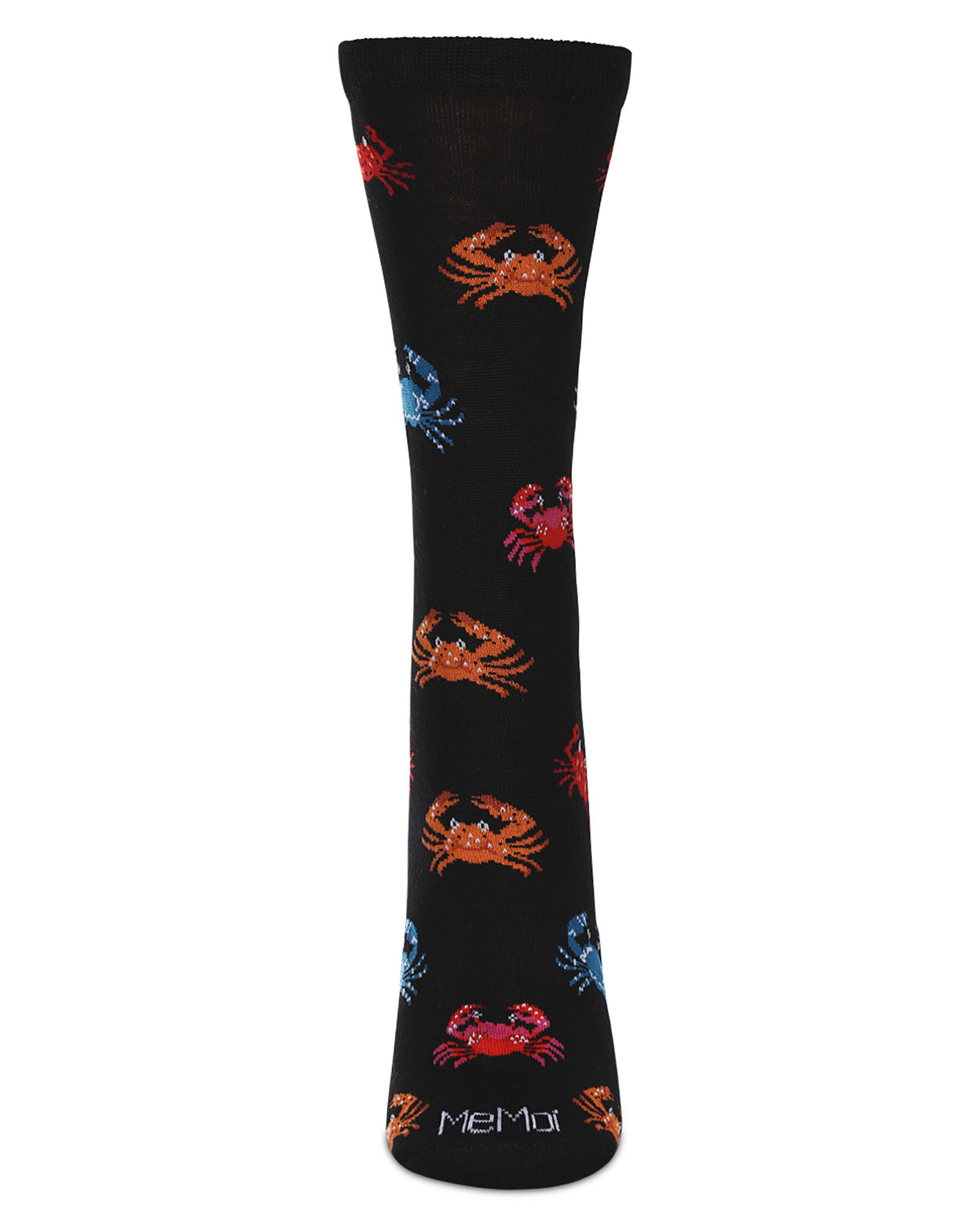 Women's Crabs Rayon From Bamboo Crew Socks : Color: Black