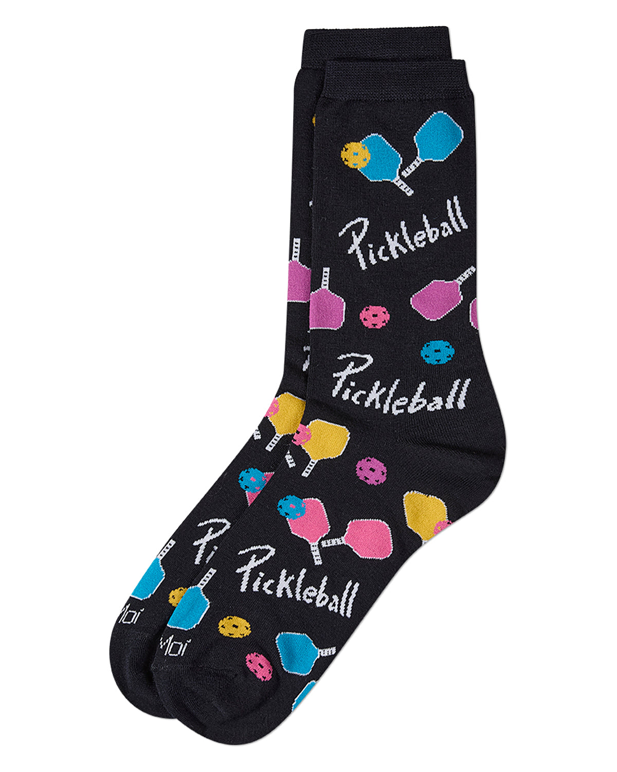 Women's Pickleball Paddle Rayon From Bamboo Crew Socks : Color: Light Gray Heather