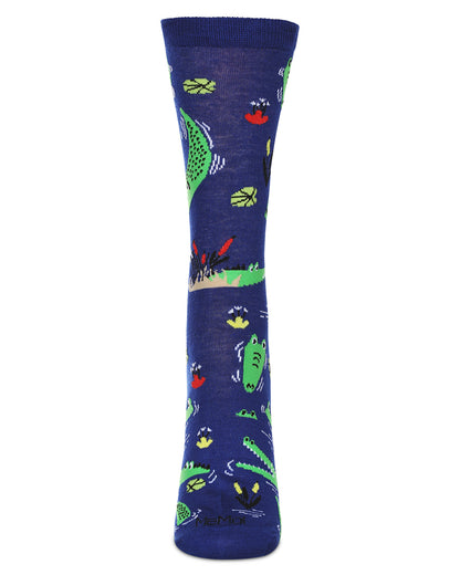 Women's Gators Bamboo Crew Socks : Color: Royal Blue