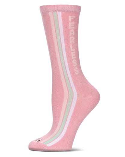 Women's Fearless Rayon From Bamboo Crew Socks : Color: Pink