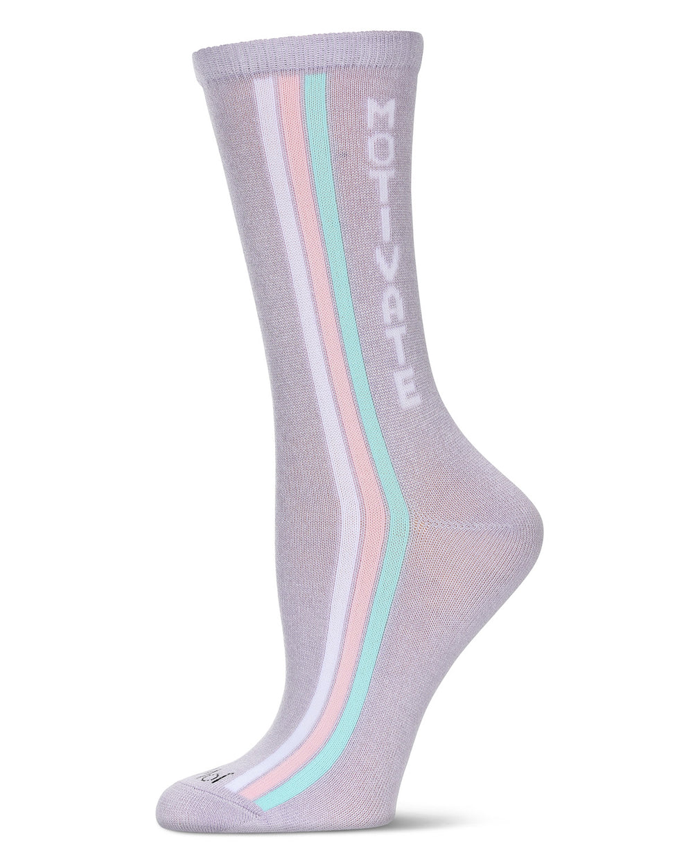 Women's Motivate Rayon From Bamboo Crew Socks : Color: Lavender