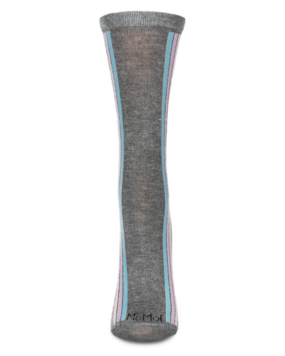 Women's Inspire Rayon From Bamboo Crew Socks : Color: Med Gray Heather