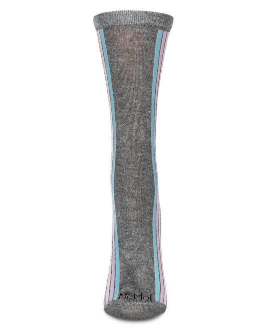 Women's Inspire Rayon From Bamboo Crew Socks : Color: Med Gray Heather