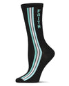 Women's Faith Rayon from Bamboo Crew Socks : Color: Black