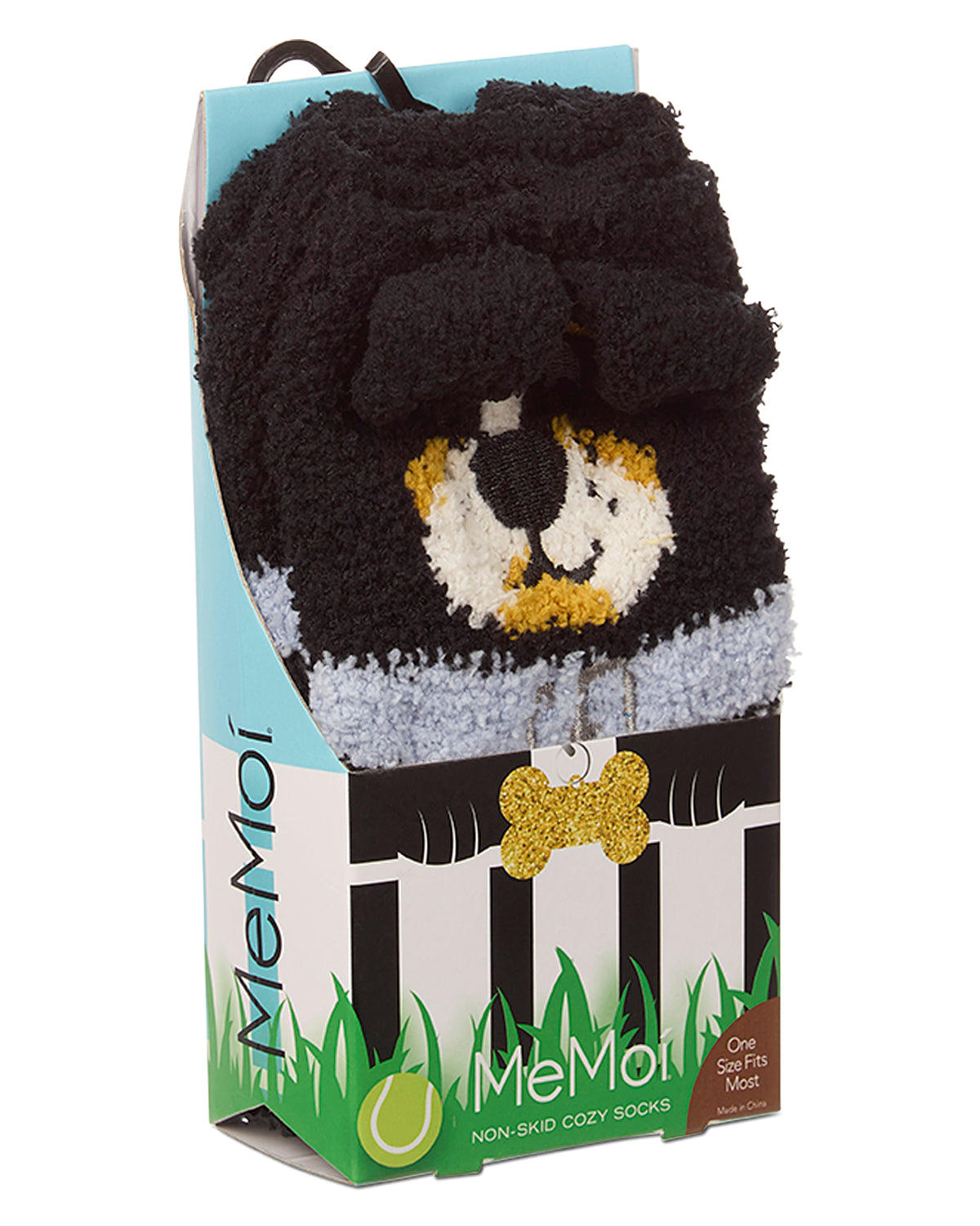 Women's Dog Embellished Plush Crew Socks