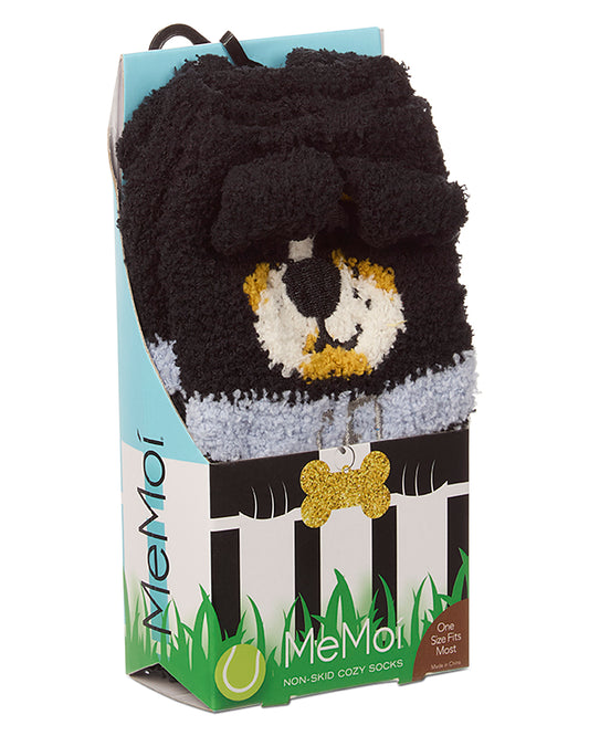 Women's Dog Embellished Plush Crew Socks