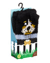 Women's Dog Embellished Plush Crew Socks : Color: Black