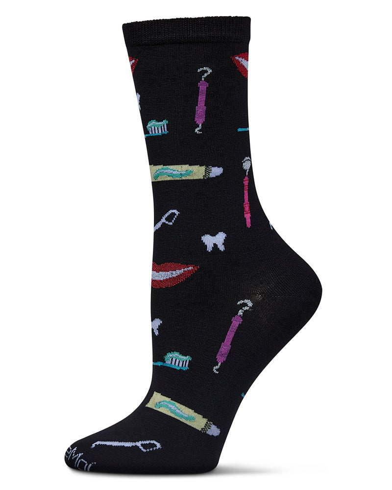 Women's Dentist Rayon From Bamboo Crew Socks