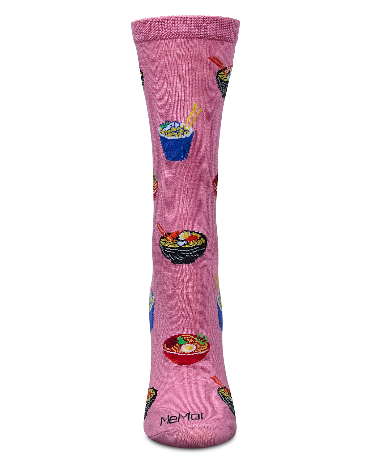 Women's Ramen Rayon From Bamboo Crew Socks : Color: Mauve Glow