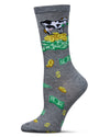 Women's Cash Cow Rayon From Bamboo Crew Socks : Color: Med Gray Heather