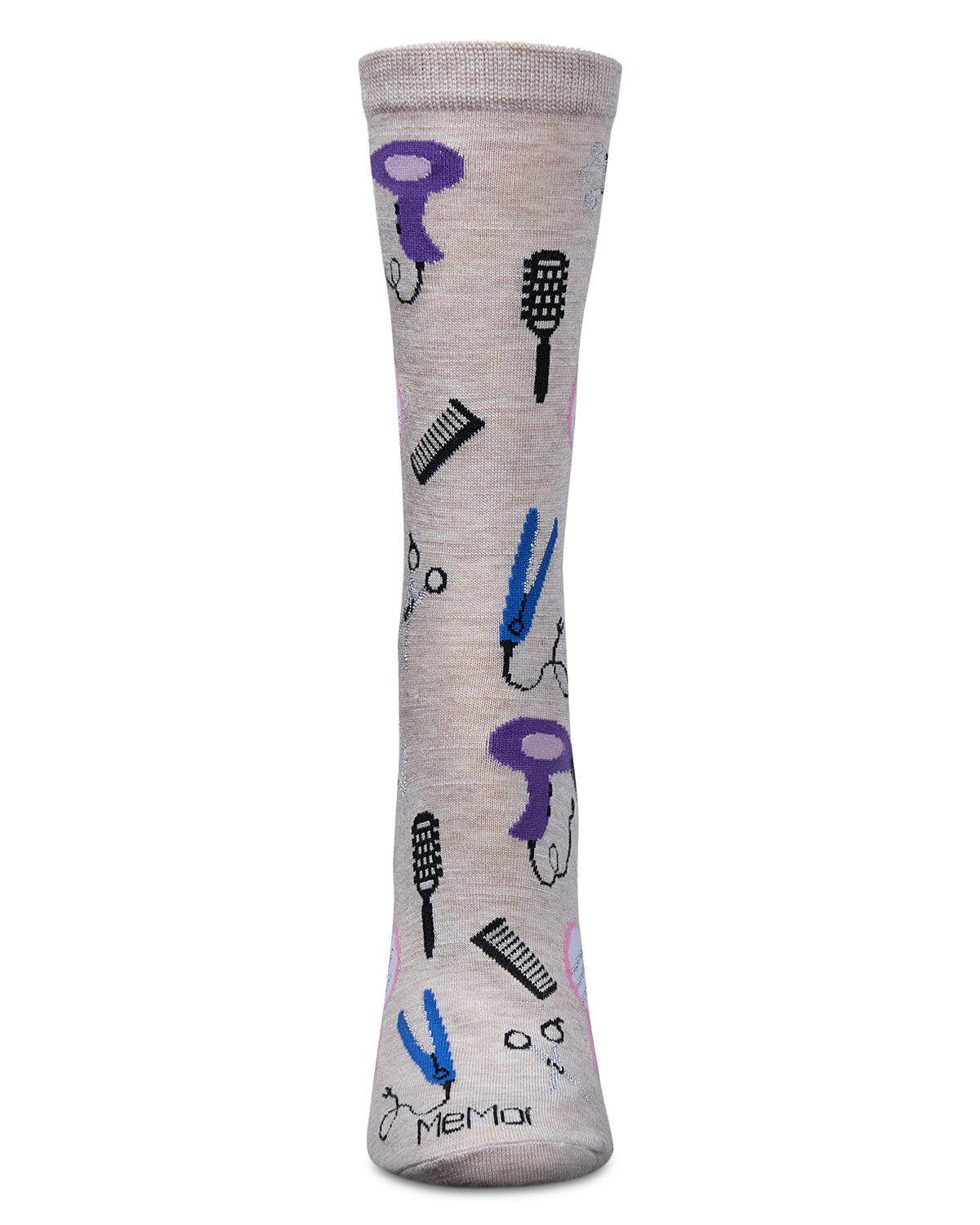 Women's Stylist Rayon From Bamboo Crew Socks : Color: Ivory Heather