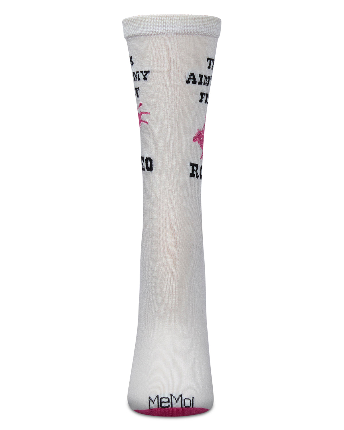 Women's Rodeo Rayon From Bamboo Crew Socks : Color: Marshmallow