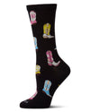 Women's Sassy Boots Rayon From Bamboo Crew Socks