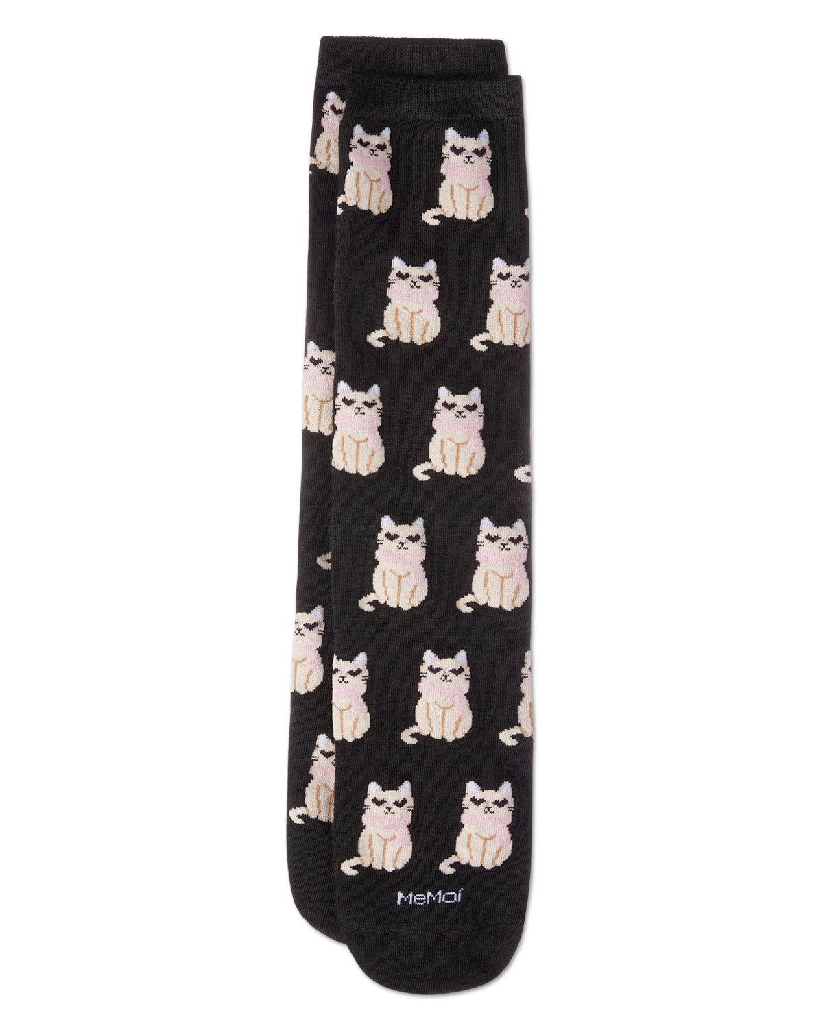 Women's "Always Be Furbulous" Cat-Themed Novelty Crew Socks