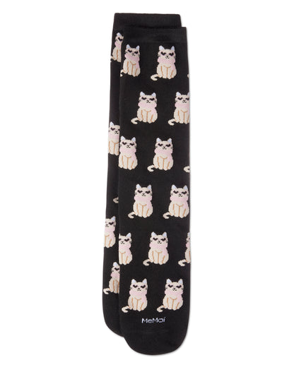 Women's "Always Be Furbulous" Cat-Themed Novelty Crew Socks