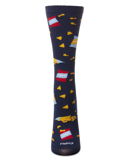 Friend Chip Goals Crew Socks : Color: Navy