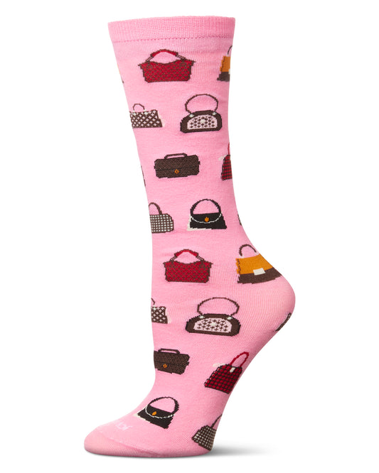 Fake It Till You Make It Crew Socks : Color: Pink