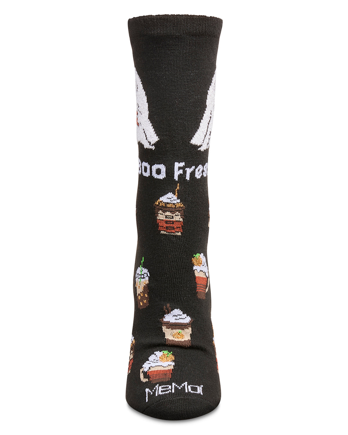 Women's Fresh Boo Holiday Crew Socks : Color: Black