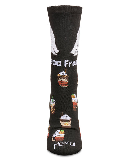 Women's Fresh Boo Holiday Crew Socks : Color: Black