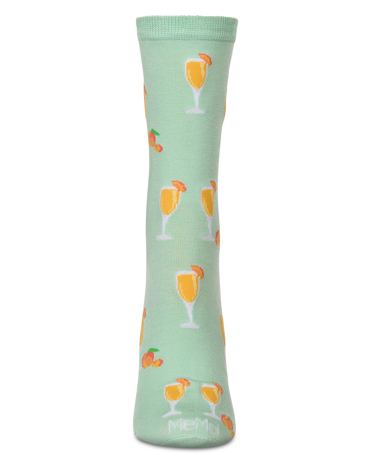 Women's Bellinis Rayon From Bamboo Crew Socks : Color: Mint