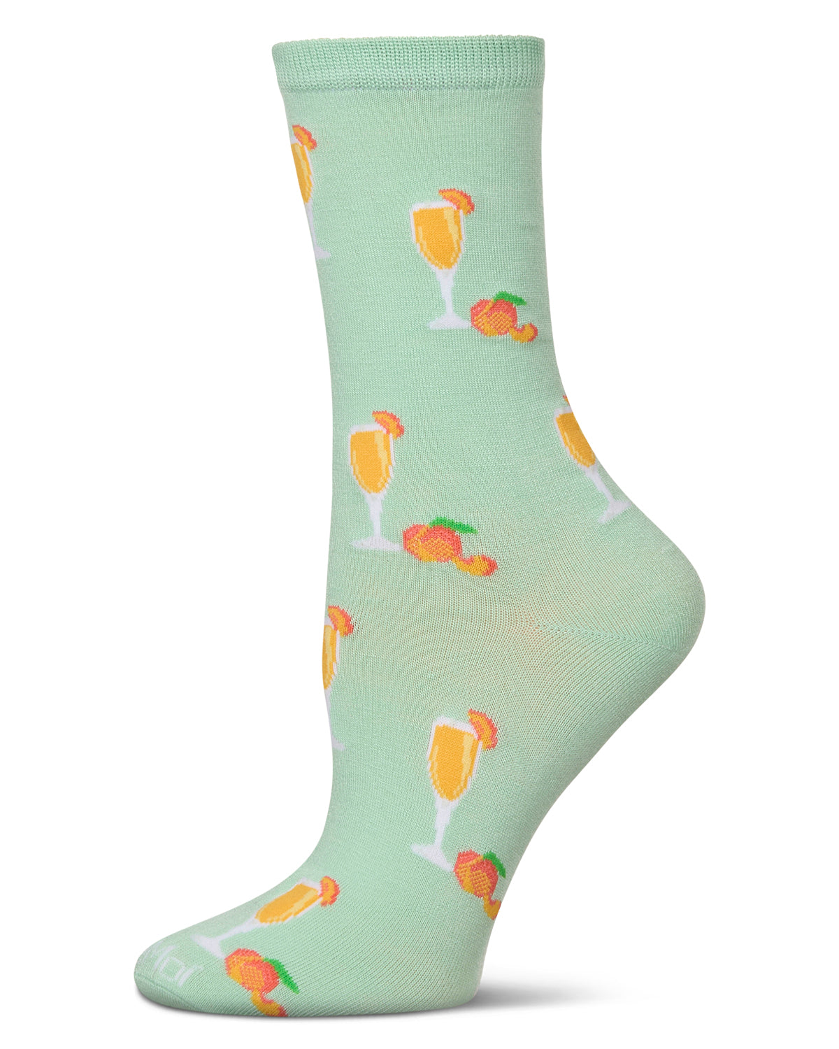 Women's Bellinis Rayon From Bamboo Crew Socks : Color: Mint