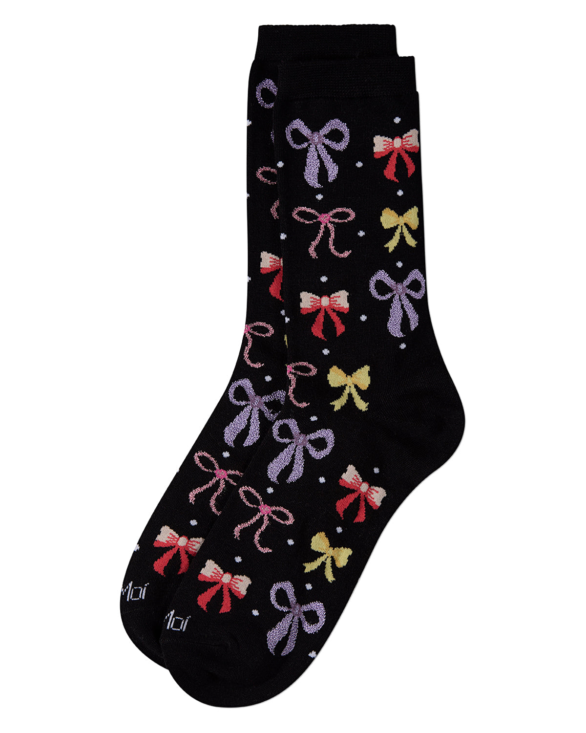Women's Bows Rayon from Bamboo Crew Socks