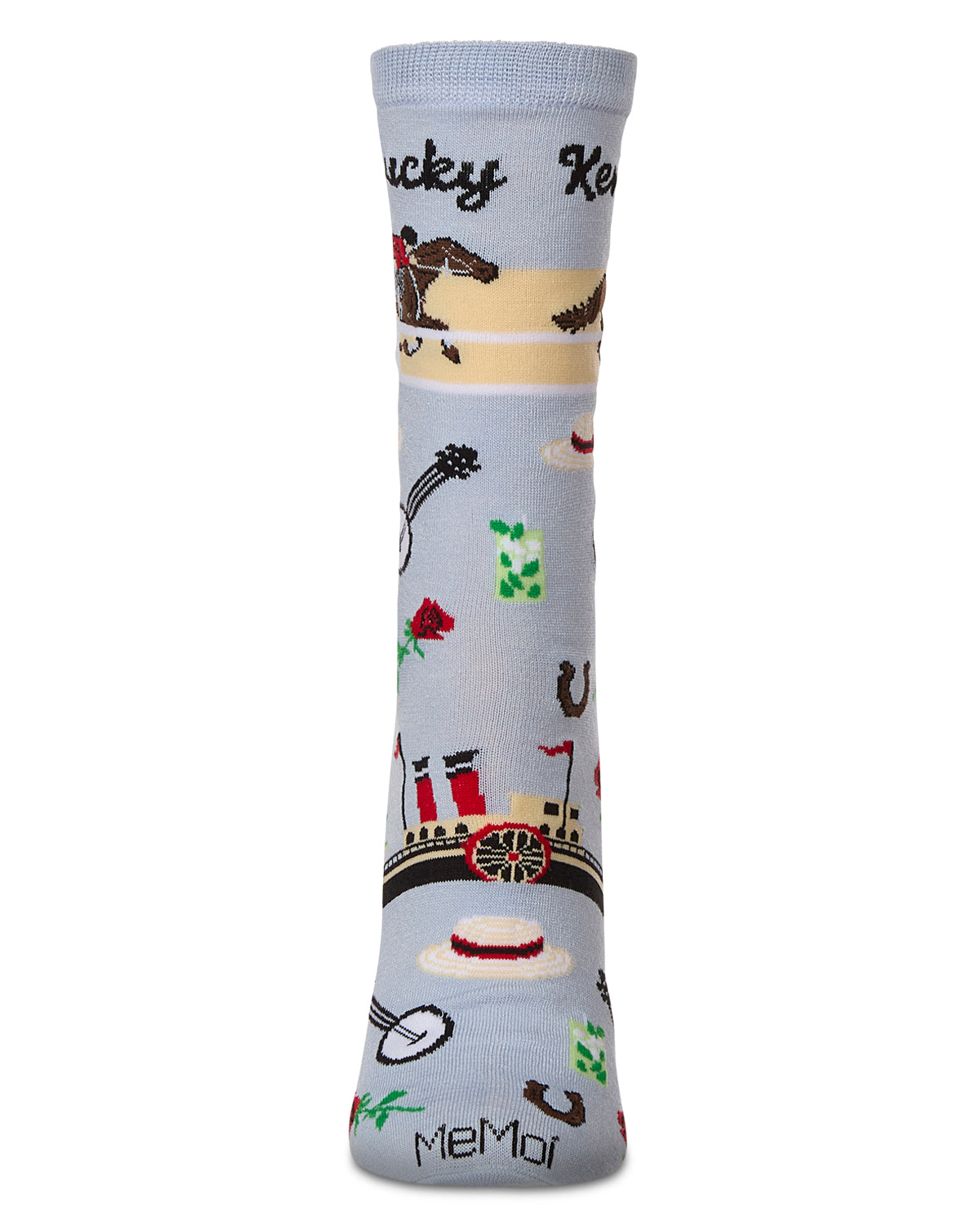 Women's Kentucky Rayon From Bamboo Crew Socks : Color: Skyway