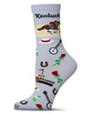 Women's Kentucky Rayon From Bamboo Crew Socks : Color: Skyway