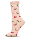 Women's Snails Rayon From Bamboo Crew Socks : Color: Blush