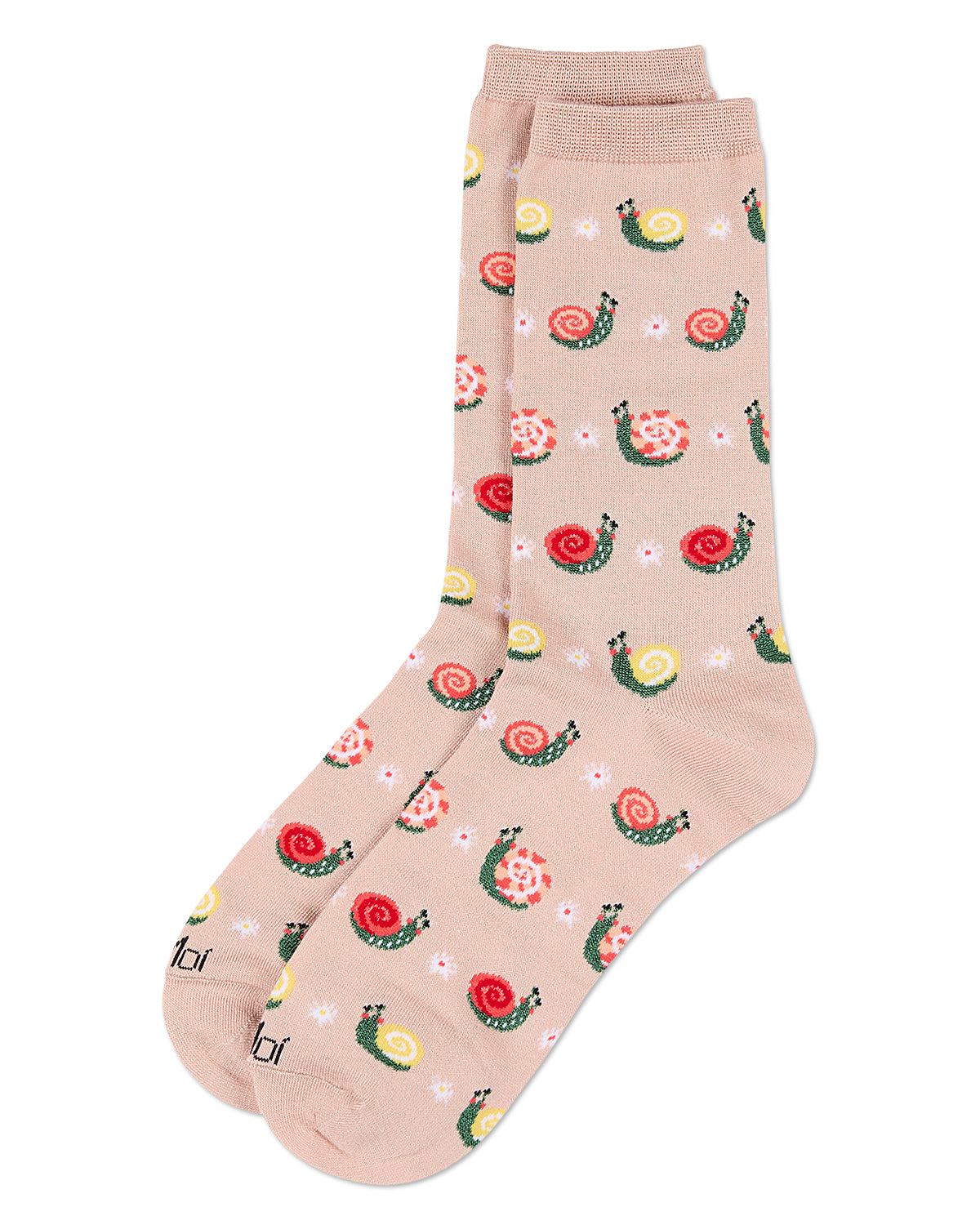 Women's Snails Rayon From Bamboo Crew Socks : Color: Blush