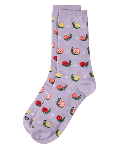 Women's Snails Rayon From Bamboo Crew Socks