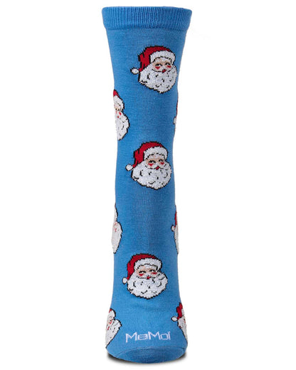 Women's "Retro Santa" Christmas Holiday Novelty Crew Sock