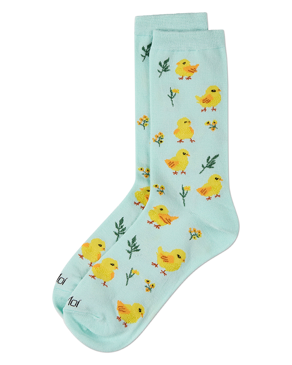Women's "Chickies" Rayon-Blend Novelty Crew Sock