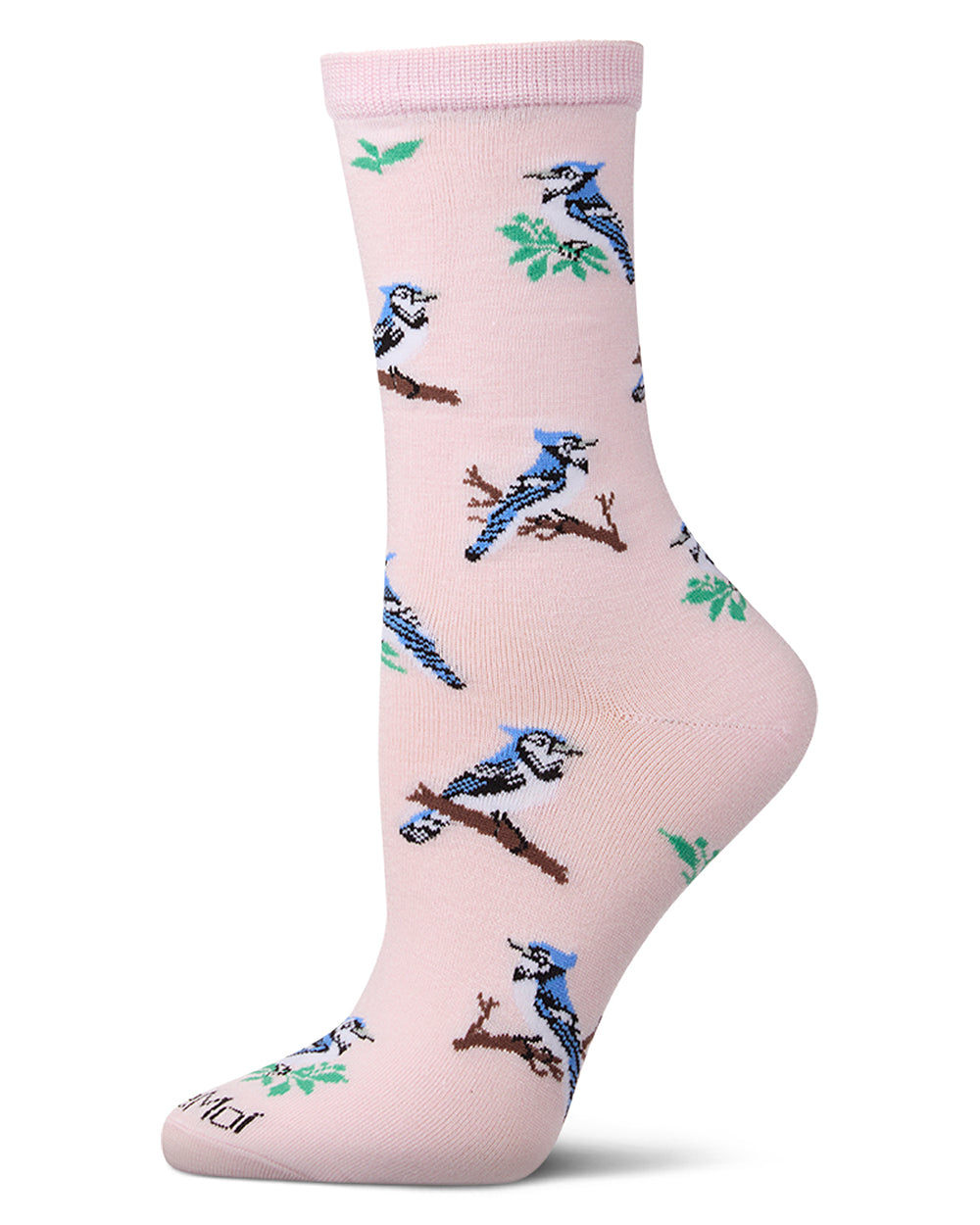 Women's "Blue Jays" Rayon-Blend Novelty Crew Sock $7