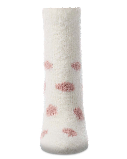 Women's "Tea Tree" Embroidered Holiday Non-Skid Cozy Crew Sock
