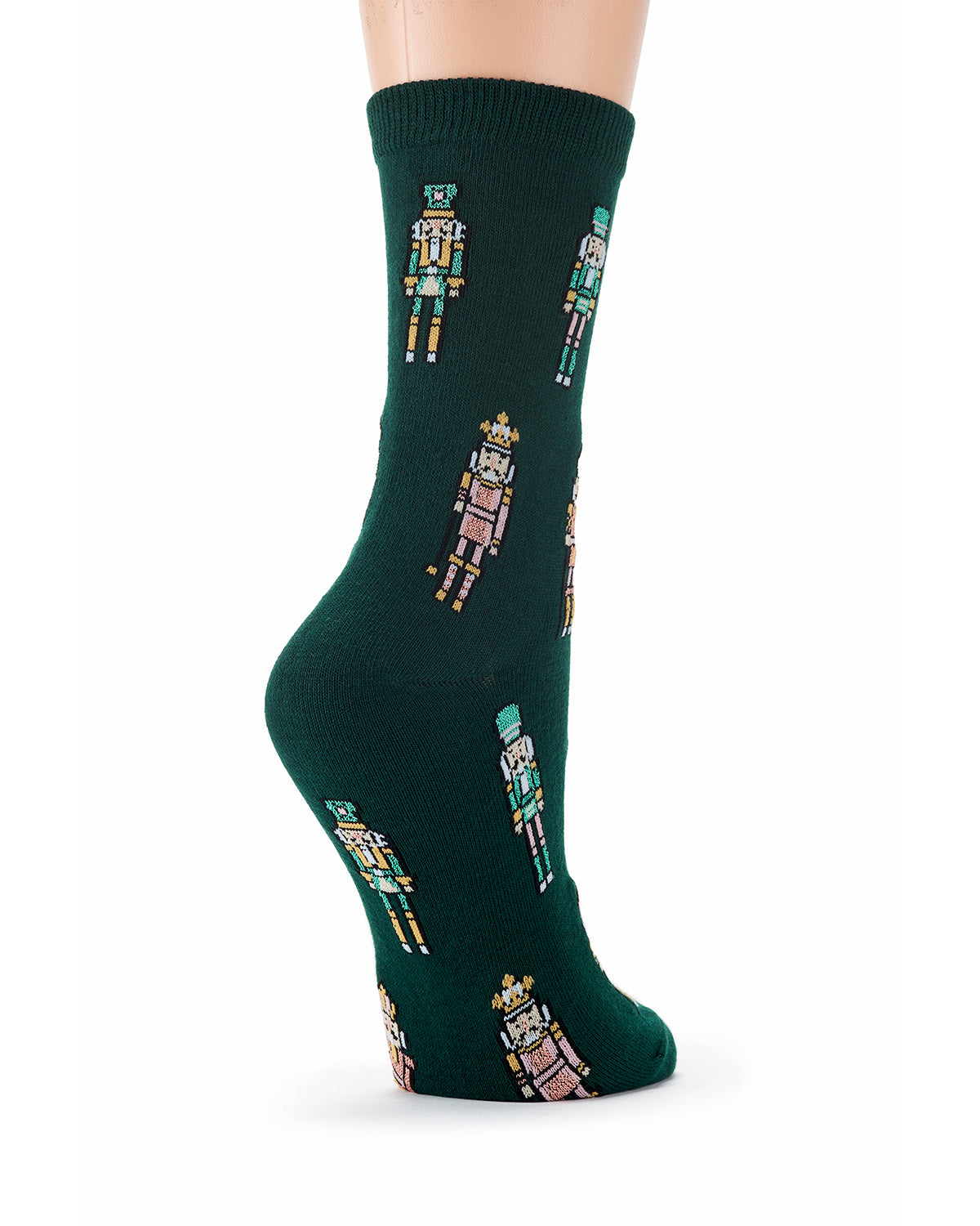 Women's "Nutcrackers" Holiday Fine-Gauge Novelty Crew Sock