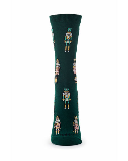 Women's "Nutcrackers" Holiday Fine-Gauge Novelty Crew Sock