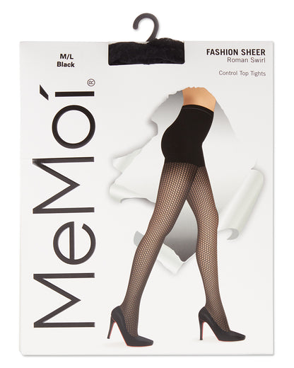 Miami Sheer Thick Net Honeycomb Tights : Color: Black