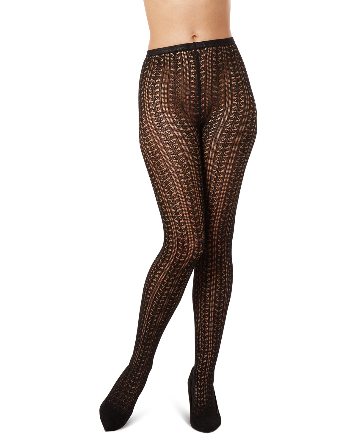 Women's Linear Pointelle Sweater Tights