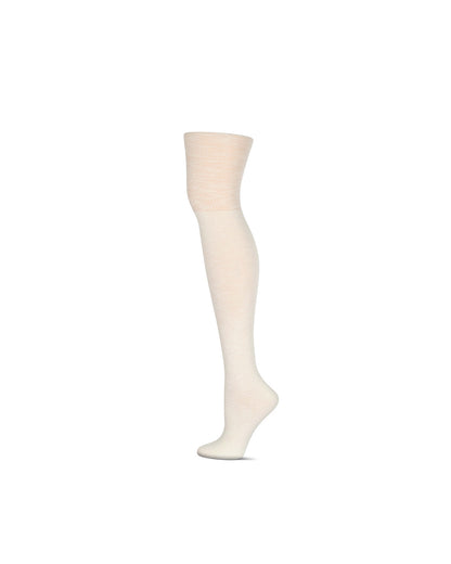 Slouched Top Over The Knee Warm Cotton Blend Socks