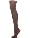 Women's Opaque Heather Chevron-Pattern Tights : Color: Coffee Bean