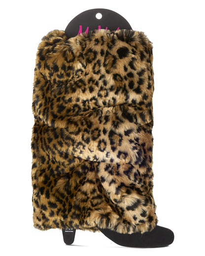 Women's Animal Craze Faux Fur Leg Warmer : Color: Cheetah