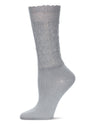 Women's Delicate Flake Embroidered Crew Socks : Color: Quiet Shade